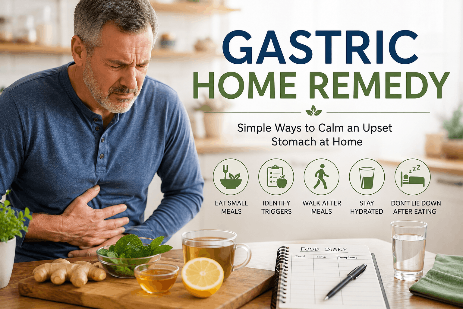 Gastric Home Remedy: Simple Ways to Calm an Upset Stomach at Home
